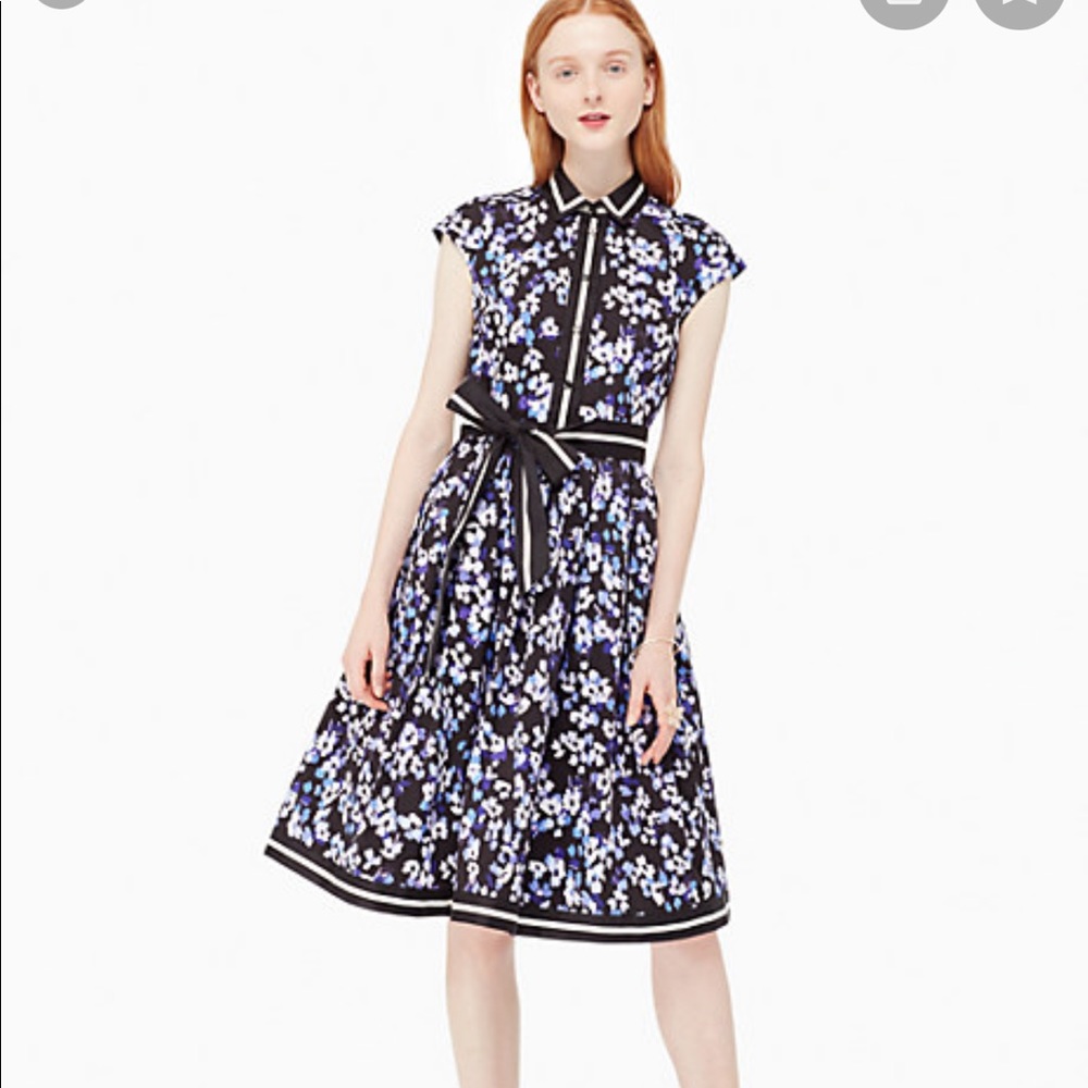 Kate spade hydrangea bow dress